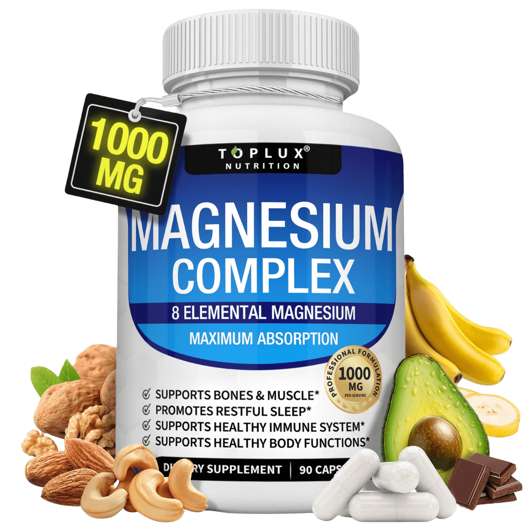 Magnesium Complex 🍃 TopLux™ IMPORTADO 🇺🇸 (ORIGINAL) + ENVIO GRATIS 🎁