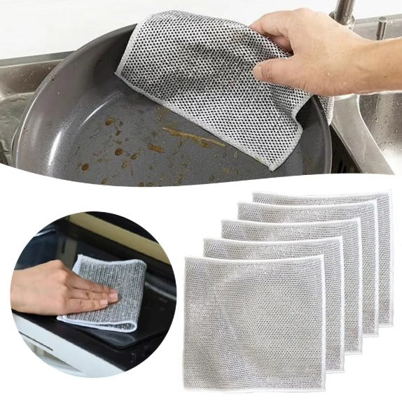 🧽 PAÑO MÁGICO DE ACERO INOXIDABLE REUTILIZABLE + ENVÍO GRATIS 🚚