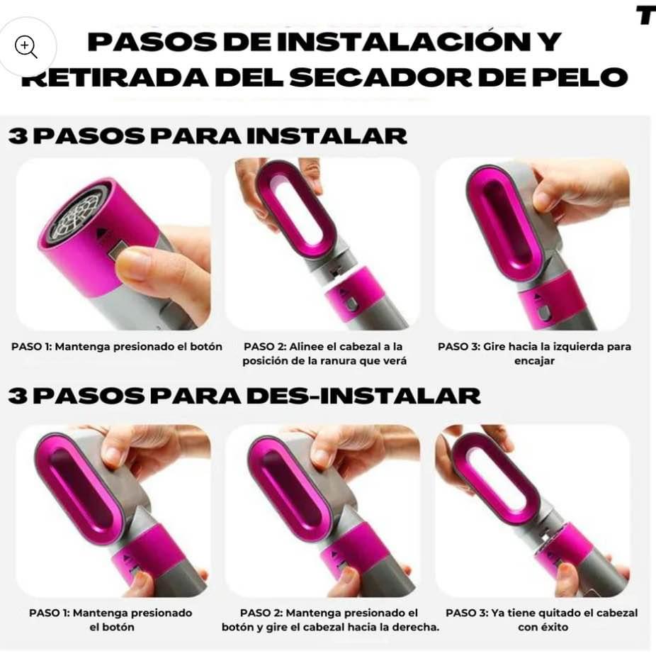 💇‍♀️ CEPILLO ALISADOR 5 EN 1 + ENVÍO GRATIS 🚚