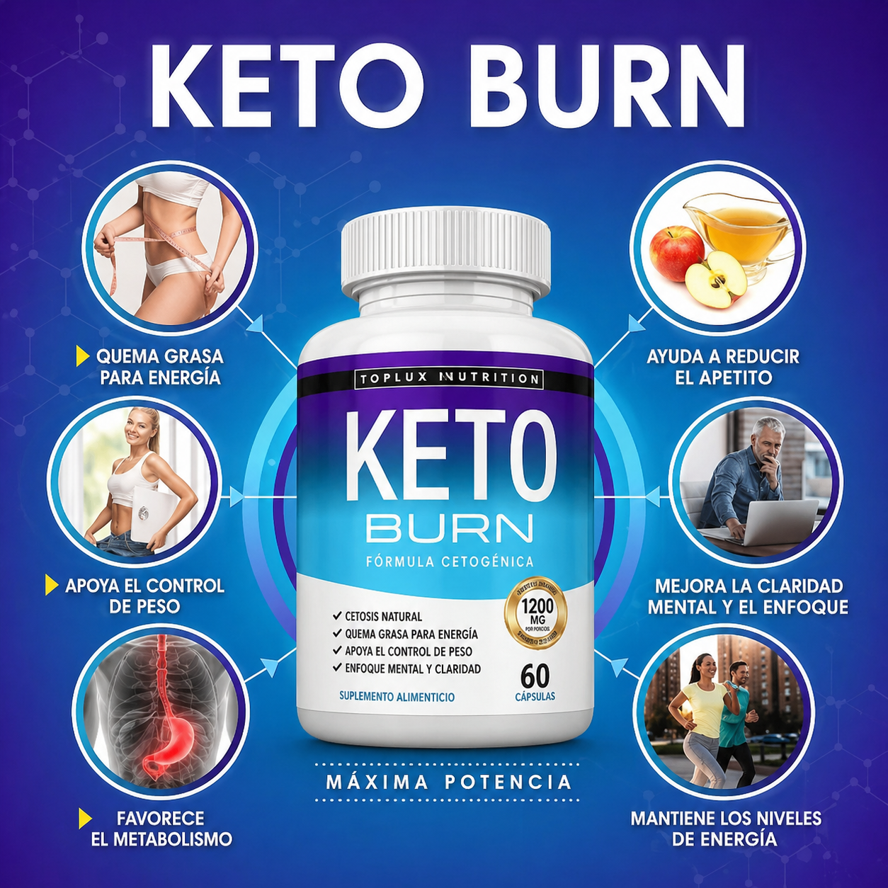 Keto Burn Adelgazante TOPLUX + ENVIO GRATIS 🎁