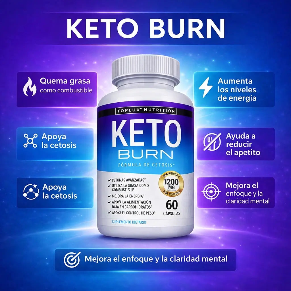 Keto Burn Adelgazante TOPLUX + ENVIO GRATIS 🎁