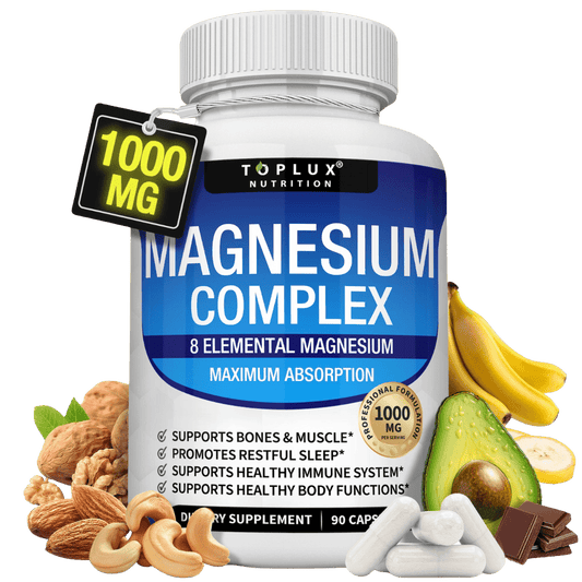 Magnesium Complex 🍃  TopLux™  IMPORTADO 🇺🇸 (ORIGINAL) + ENVIO GRATIS 🎁