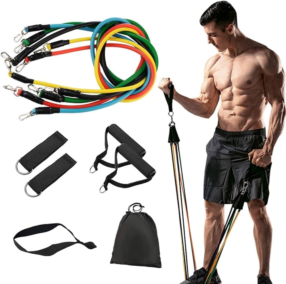 🏋️ KIT DE ENTRENAMIENTO 11 PIEZAS – GIMNASIO COMPLETO EN CASA (50KG) + ENVÍO GRATIS 🚚
