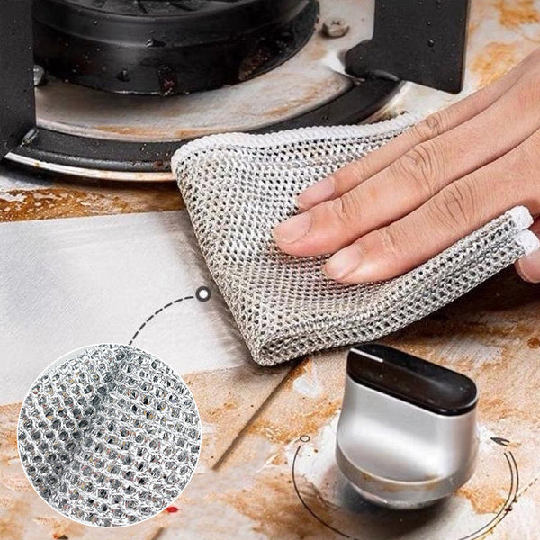 🧽 PAÑO MÁGICO DE ACERO INOXIDABLE REUTILIZABLE + ENVÍO GRATIS 🚚